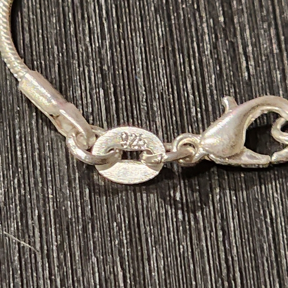 Sterling Silver Abalone Shell Pendant Necklace - Picture 7 of 10